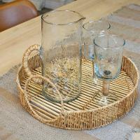 Bandeja Copa E Cia Bamboo E Juta Circular Com Alça Média - 3