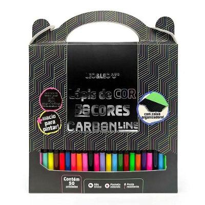 Lápis De Cor Carbon Line 94433 50 Cores Leo & Leo