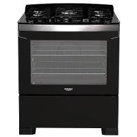 Fogão 5 Bocas Preto Com Tripla Chama Dako Diplomata Mesa De Vidro