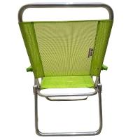 Cadeira De Praia Alta Sanete Encosto Alto Aluminio Ronchetti Cor Verde - 5