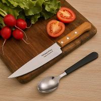 Faca Peixeira E Cozinha Tramontina Lâmina Aço Carbono Cabo De Madeira 6 Pol - 2