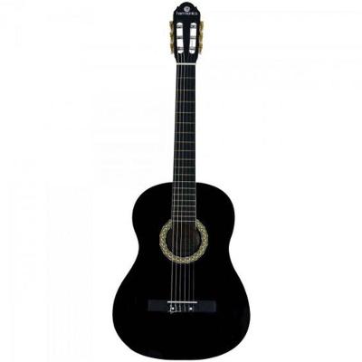 Violão Acústico Clássico Nylon Gc-10bk Preto Harmonics