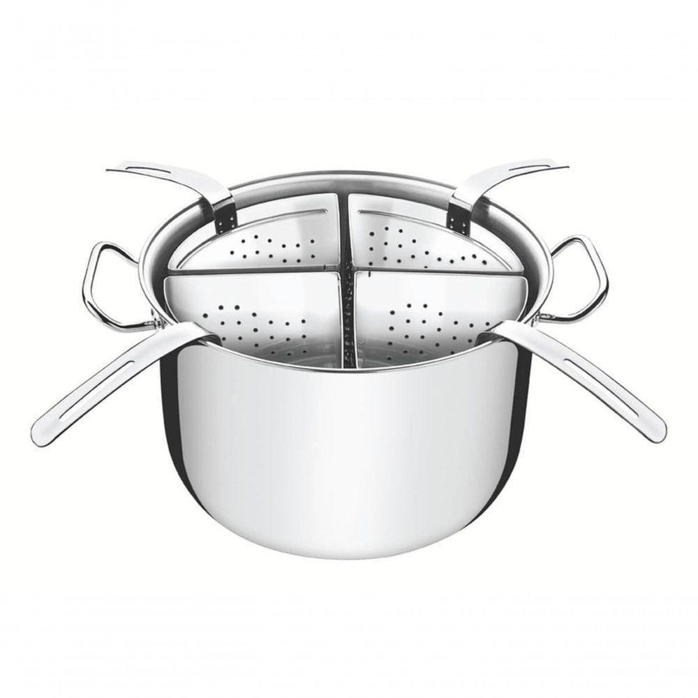 Cozi-pasta Tramontina Professional Em Aço Inox 30cm Com 4 Divisórias - 1