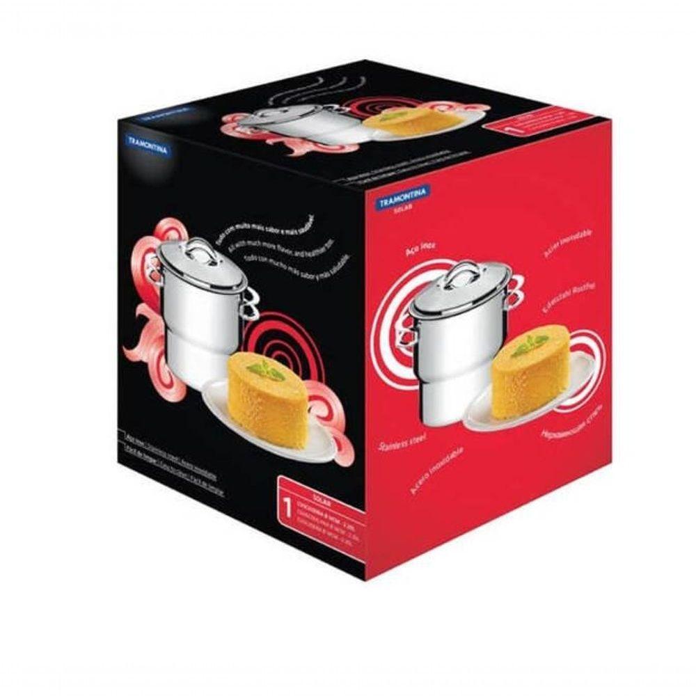 Cuscuzeira Tramontina Solar 14cm Em Aço Inox - 4