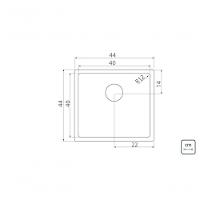 Cuba Tramontina Design Collection Quadrum 40 Em Inox Acabamento Acetinado - 2