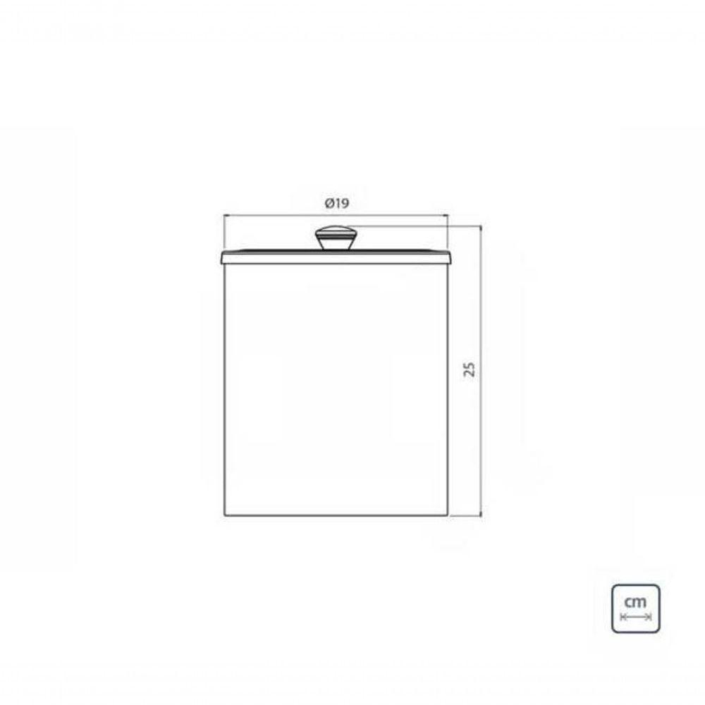 Lixeira Tramontina útil Aço Inox Acabamento Escovado Com Revestimento Rose 5 Litros - 3