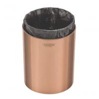 Lixeira Tramontina útil Aço Inox Acabamento Escovado Com Revestimento Rose 5 Litros - 2