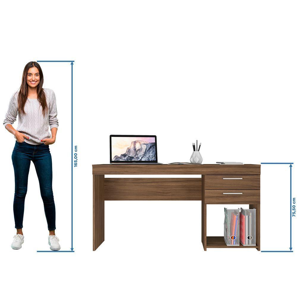 Mesa Para Computador Office Nogal - Notavel - 4