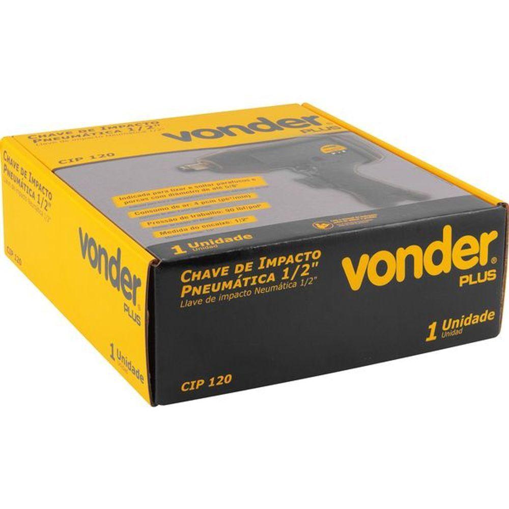Chave De Impacto Pneumática 1-2 Cip120 - Vonder Plus - 4