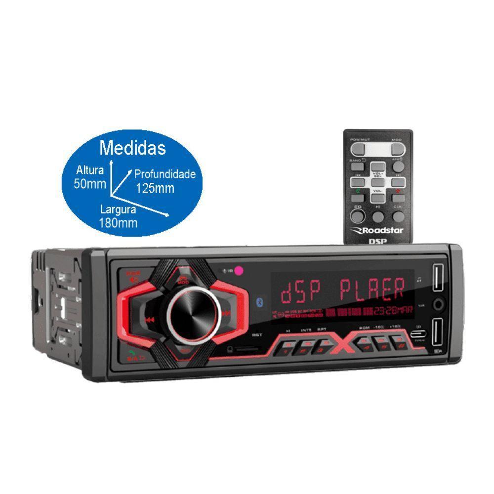 Auto Radio Roadstar Rs150br Am/fm Bluetooth Dsp Pro Line - 3