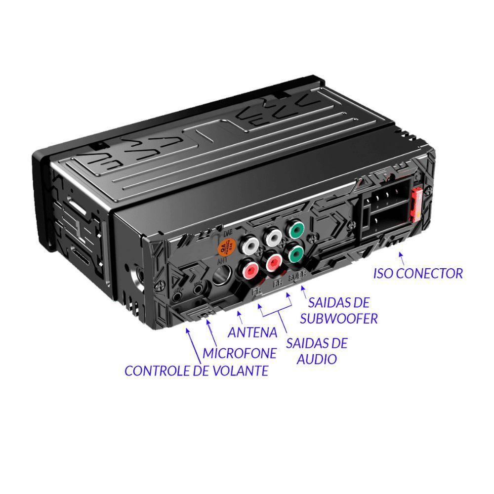 Auto Radio Roadstar Rs150br Am/fm Bluetooth Dsp Pro Line - 5