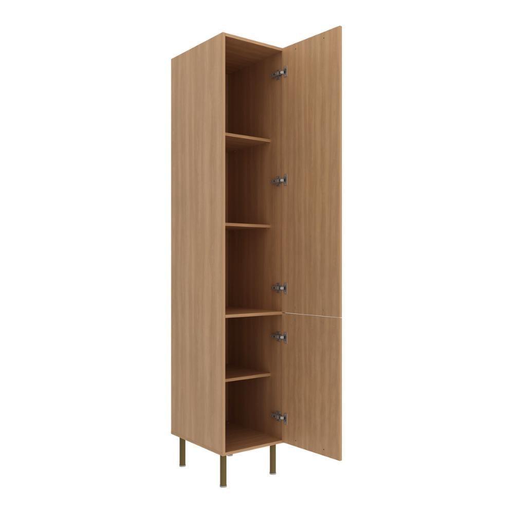 Paneleiro Armário De Cozinha Com 2 Portas 40cm Multimóveis Cr20413 Freijó - 6