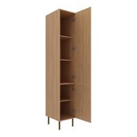 Paneleiro Armário De Cozinha Com 2 Portas 40cm Multimóveis Cr20413 Freijó - 6