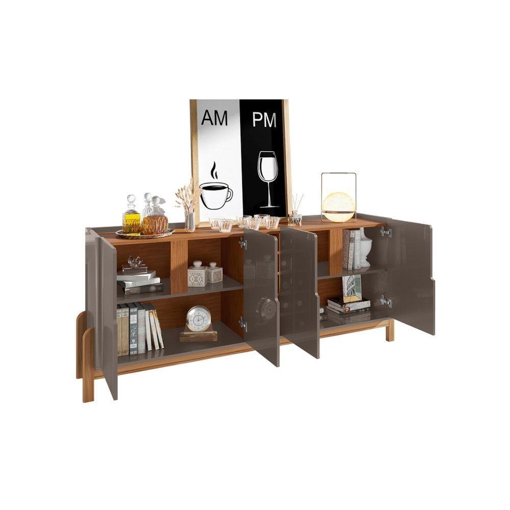 Aparador Adega Celtic Cinza Perola Cedro - 5