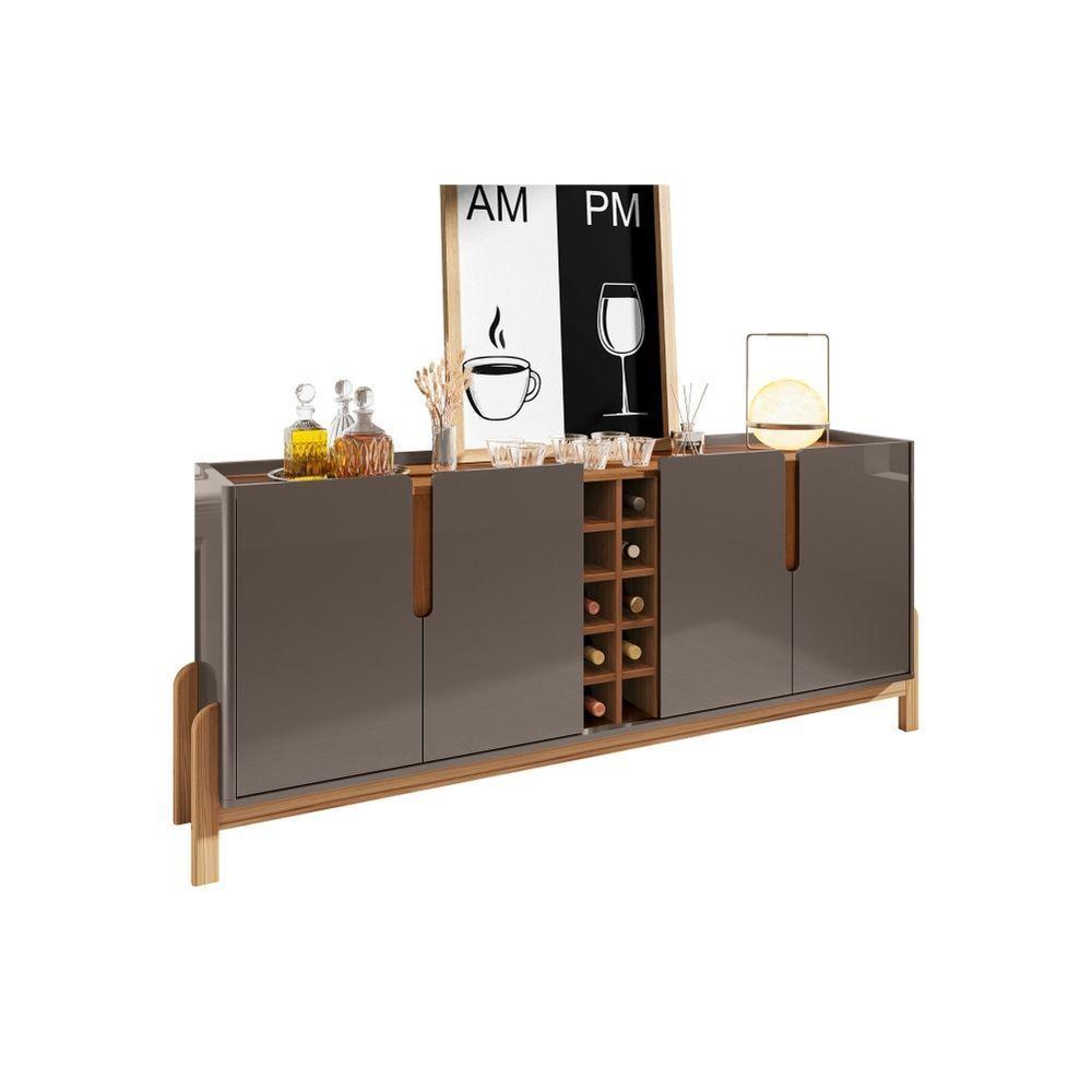 Aparador Adega Celtic Cinza Perola Cedro - 6