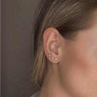 Trio De Brincos Pérolas Folheado A Ouro 18k - 3