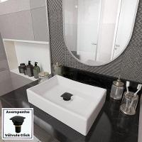 Kit Cuba Dalla Sobrepor Com Válvula Click Black Branco Branco - 1