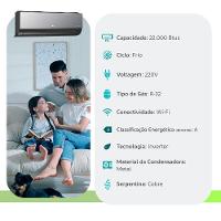 Ar Condicionado Split Hw LG Dual Inverter Artcool Voice R-32 + AI 22.000 BTUs Frio 220V - 4