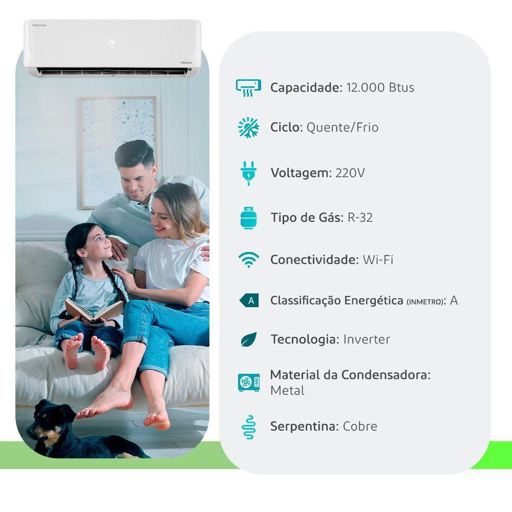 Ar Condicionado Split Hisense 12000 BTUs Quente Frio - 6