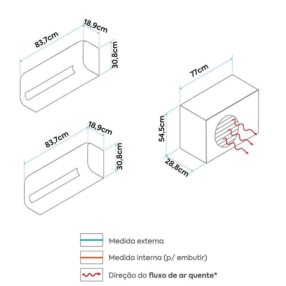 Ar Condicionado Multi Split Inverter LG 18.000 BTUs (2 Evap 12.000) Quente e Frio 220V Monofásico - 9