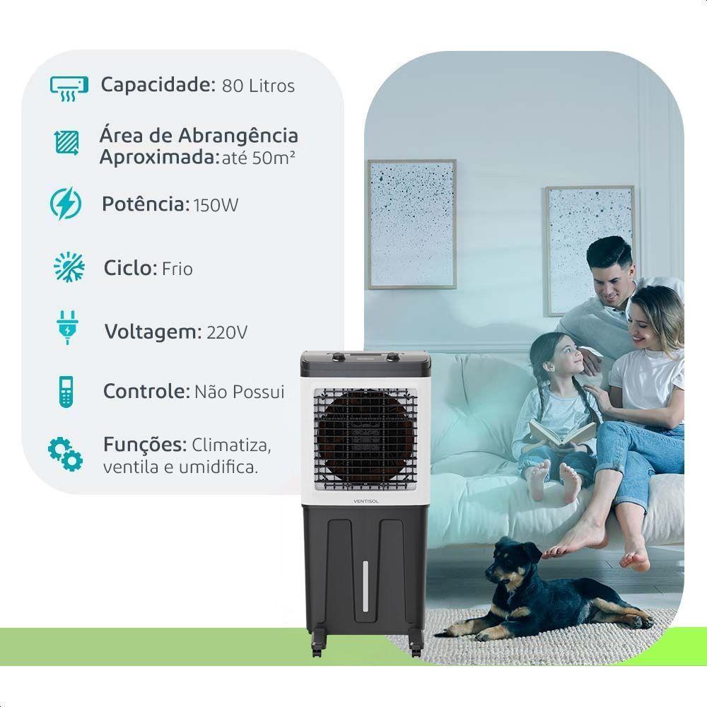 Climatizador Industrial Ventisol 80 Litros 220V - 8