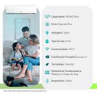 Ar Condicionado Split Inverter Gree 18000 BTUs Quente Frio - 4
