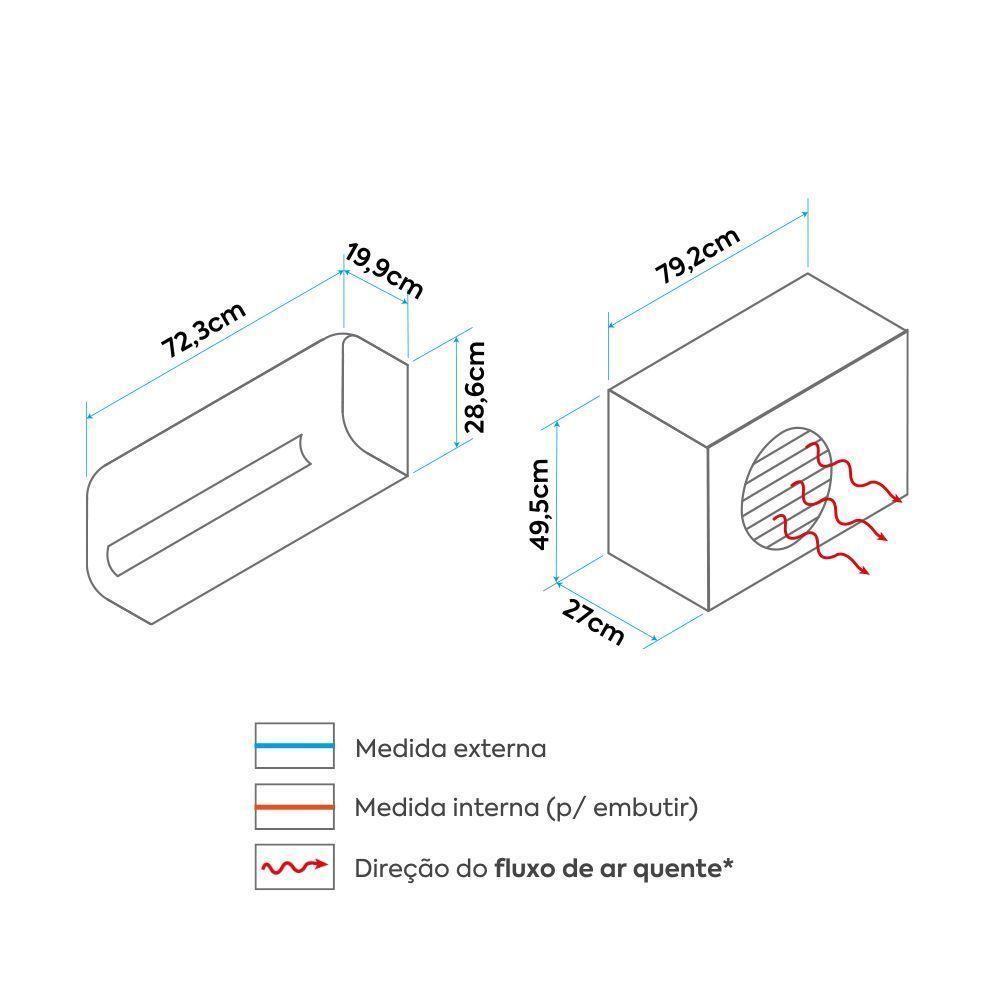 Ar Condicionado Split Hi Wall Inverter AI Ecomaster Midea 12.000 BTUs Quente e Frio 220V Monofásico - 6