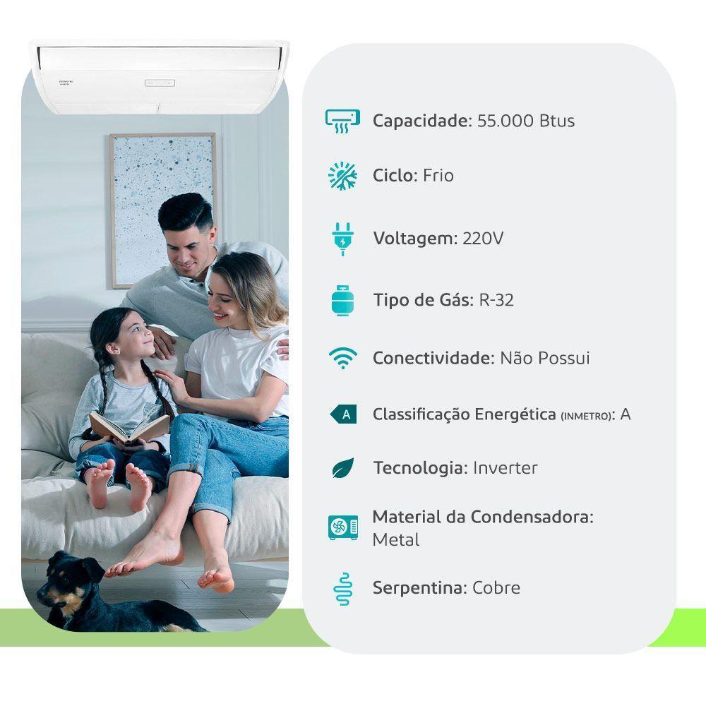 Ar Condicionado Split Teto Inverter Agratto 55000 BTUs Frio - 4