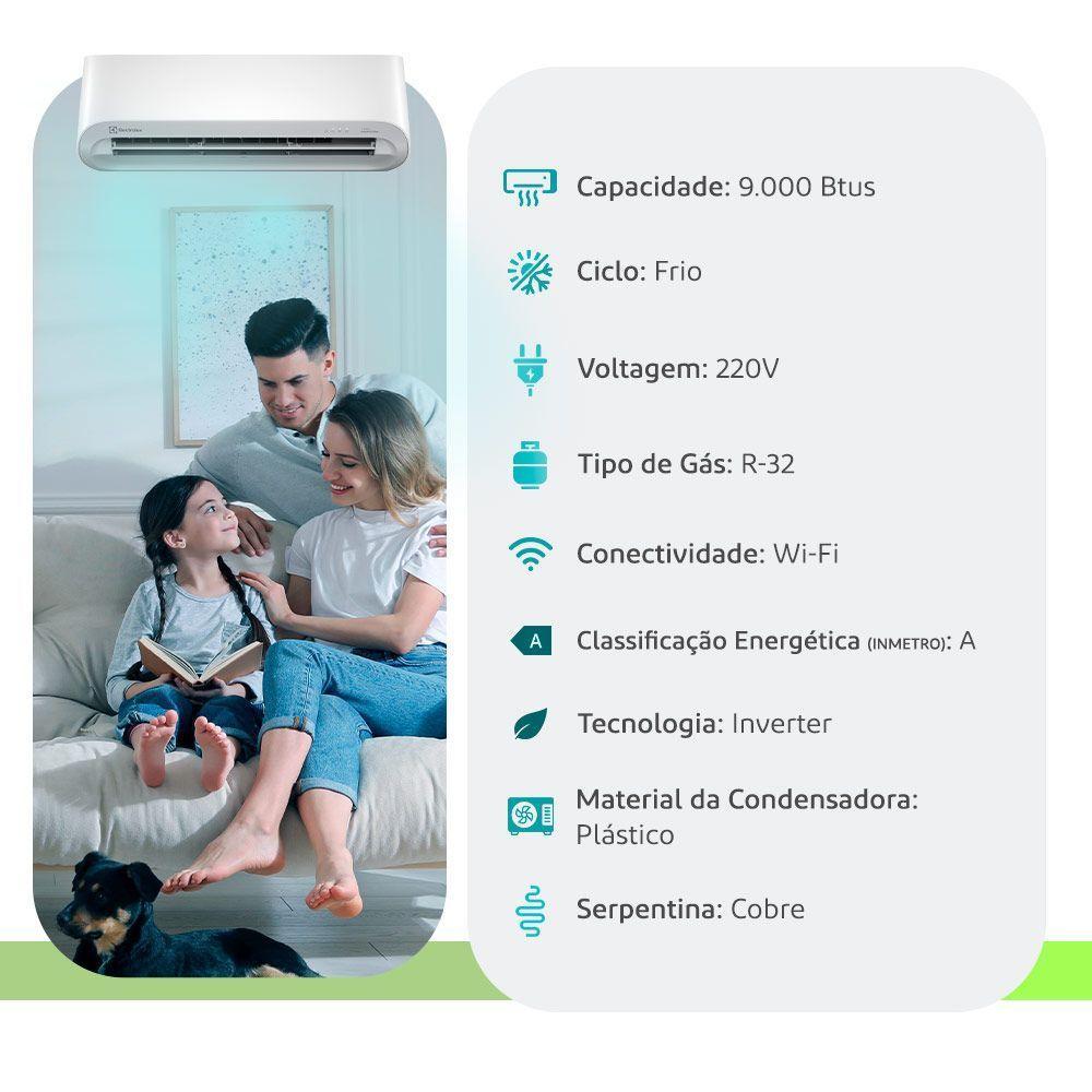 Ar Condicionado Split Hw Electrolux Wifi 9000 Btus Frio 220V - 4