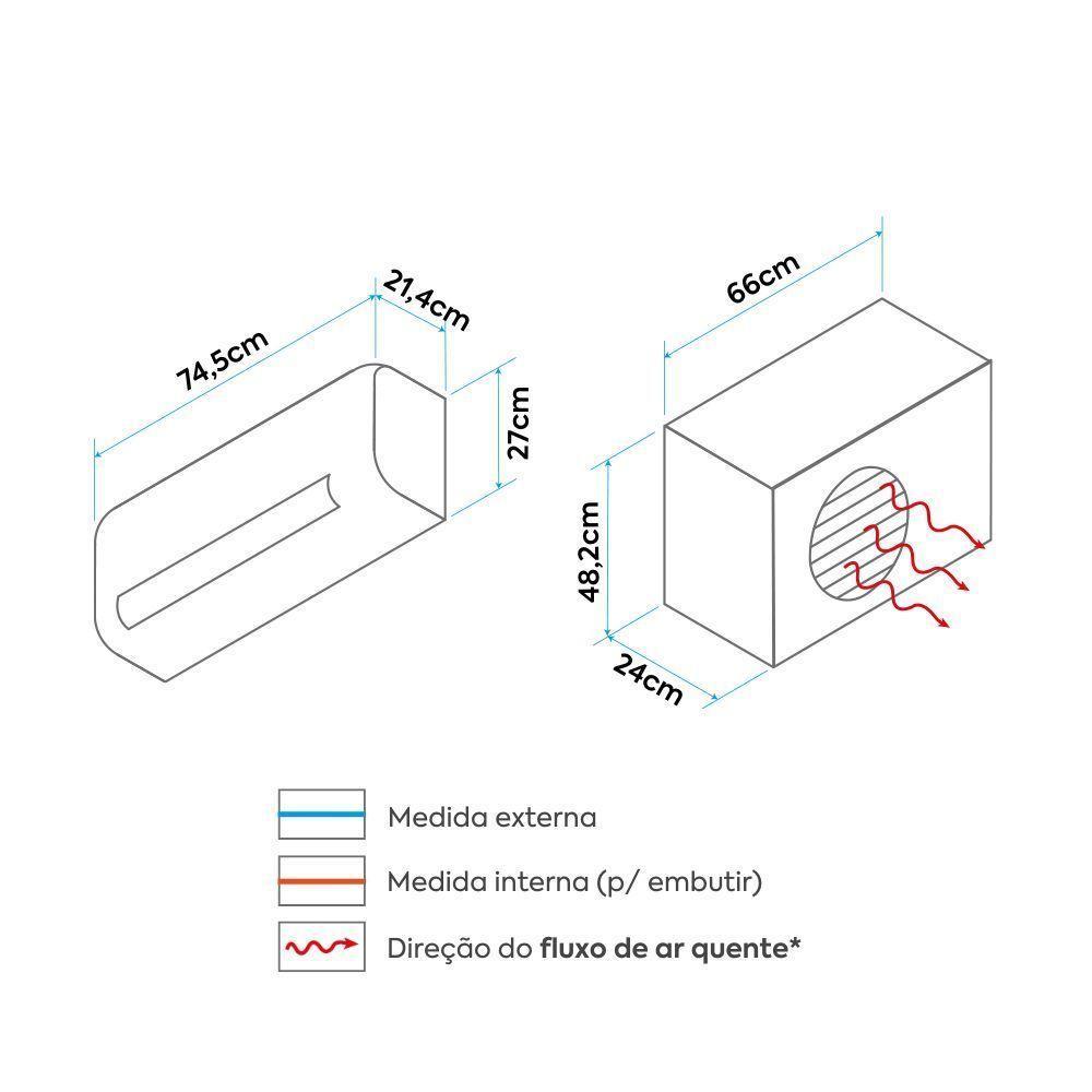 Ar Condicionado Split Hisense 9000 BTUs Quente Frio - 7