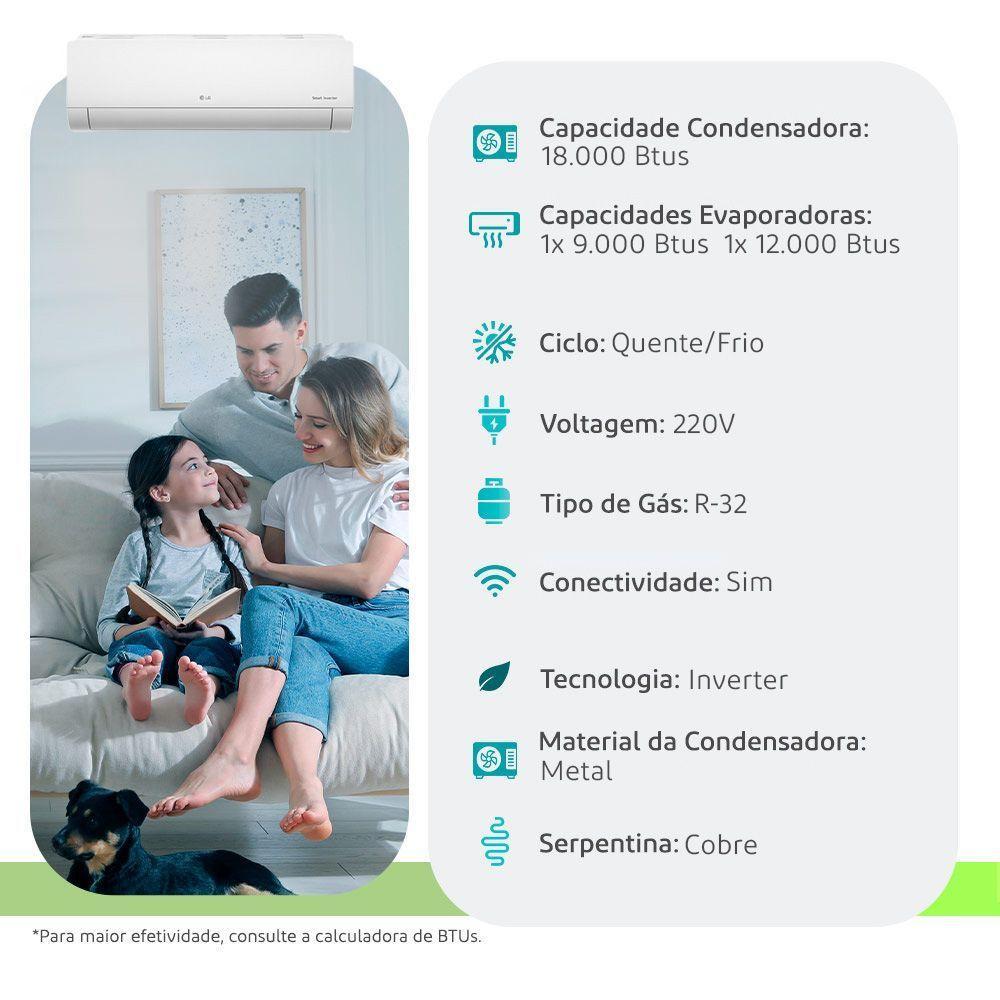 Ar Condicionado Multi Split Inverter LG 18000 Quente Frio - 10