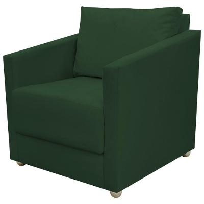 Poltrona Decorativa Para Sala Recepção Manicure Consultório Celine Suede