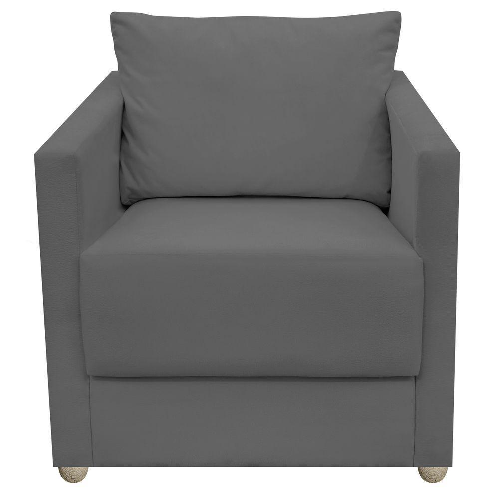 Kit 2 Poltronas Decorativa Para Sala Recepção Manicure Consultório Celine Suede - 4