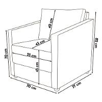 Poltrona Decorativa Para Sala Recepção Manicure Consultório Celine Suede