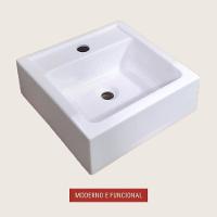 Cuba Para Banheiro De Sobrepor 35cm Branco Chanel - On Móveis - 2