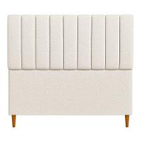 Cabeceria Estofada Casal 1,40m Milano Boucle - Pallazio Cor Cinza - 3