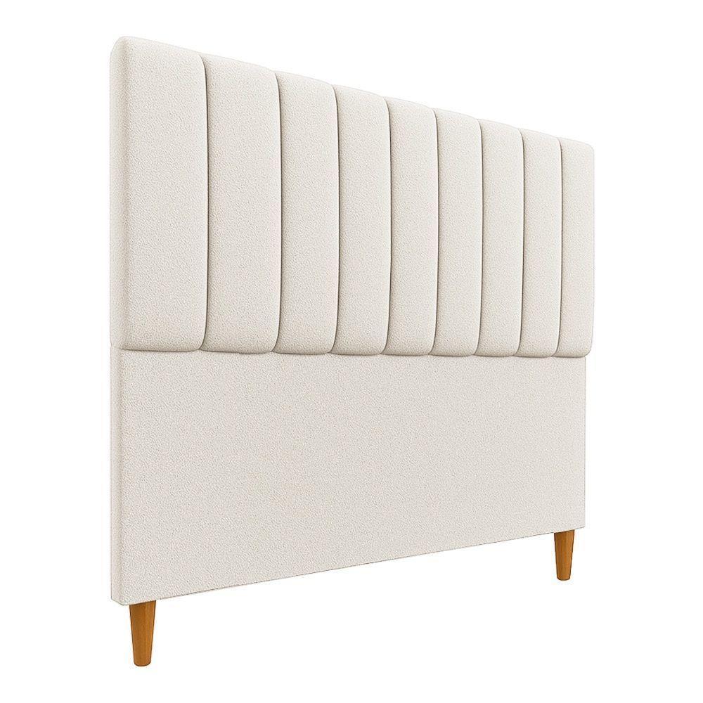 Cabeceria Estofada Queen 1,60m Milano Boucle - Pallazio Cor Cinza - 2