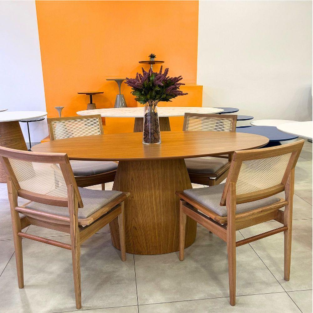 Mesa Cone Balonê Oval - Estilo Escultural E Sofisticação Contemporânea - 2