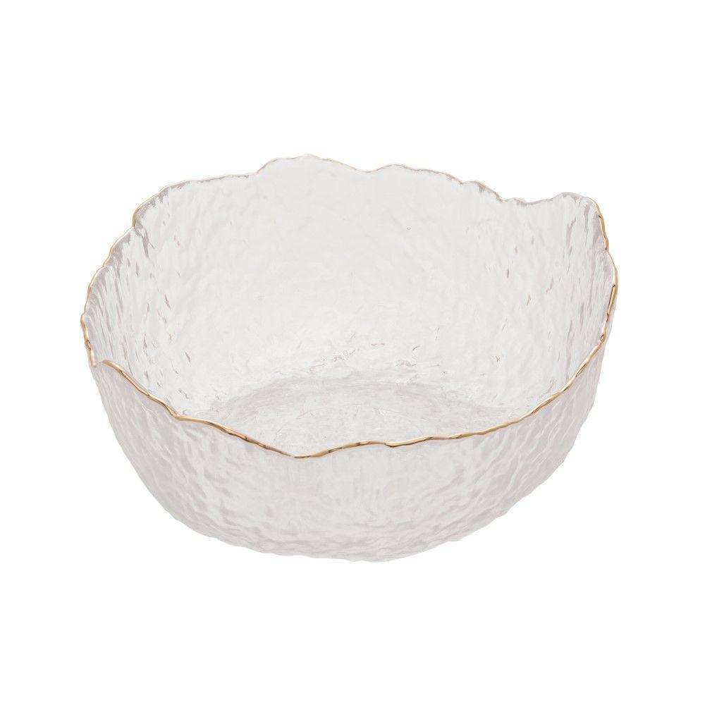Bowl De Cristal Martelado Com Borda Dourada 13 X 6,5 Cm Taj Wolff - 2