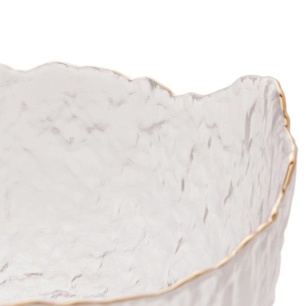 Bowl De Cristal Martelado Com Borda Dourada 13 X 6,5 Cm Taj Wolff - 4