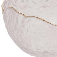 Bowl De Cristal Martelado Com Borda Dourada 13 X 6,5 Cm Taj Wolff - 3