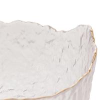 Bowl De Cristal Martelado Com Borda Dourada 13 X 6,5 Cm Taj Wolff