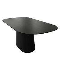 Mesa De Jantar Cone Em ébano Preto Estilo E Durabilidade - 1