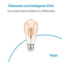 Lâmpada De Filamento Smart Led St64 - 6w Bivolt Compatível Com Alexa E Google Home - 2
