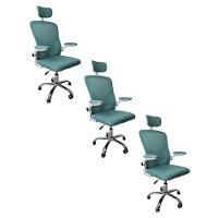 Cadeira De Escritório Diretor Oficial Vegas Com Apoio + Ebook Verde E Branco 3 - 1