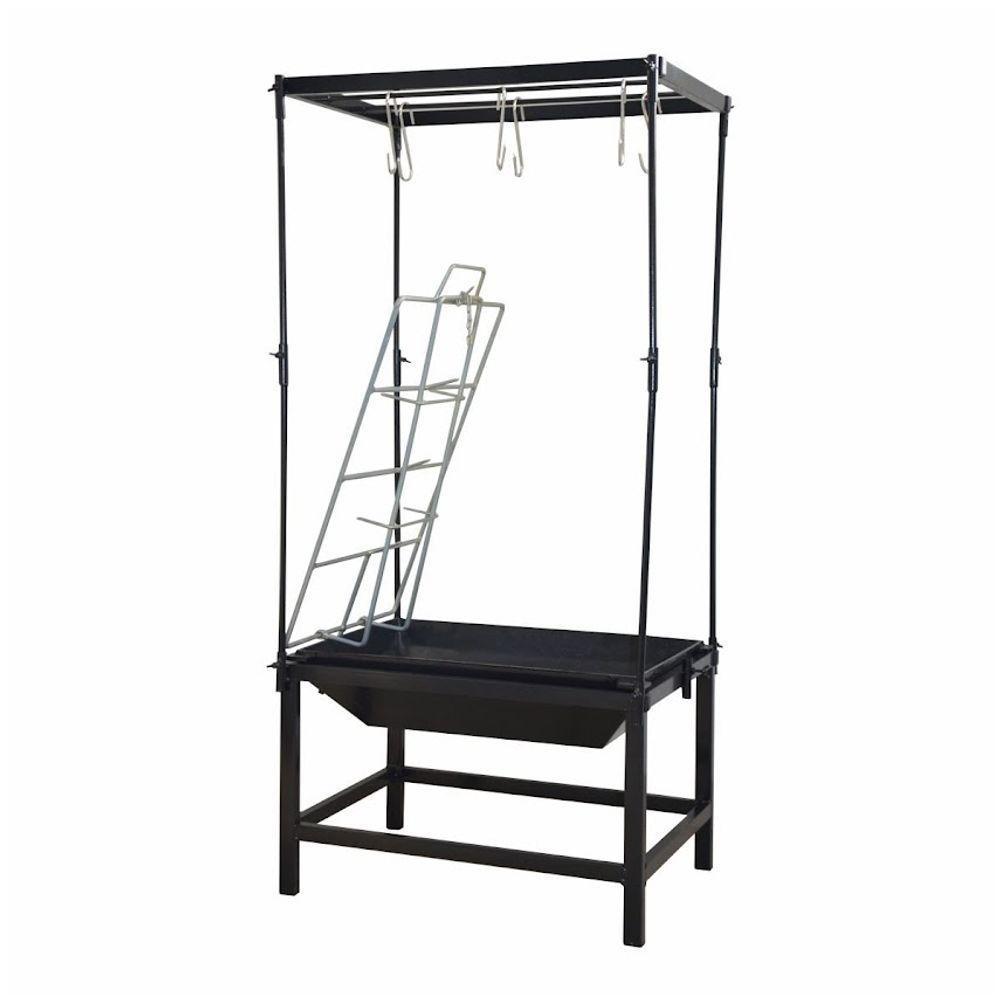 Estação Churrasco Fogo Chão Lareira Aço E Varal 63x44x43cm - 1