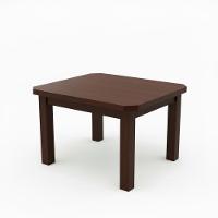 Kit Mesa E 4 Cadeiras Com Estofado Marrom 88cm Madeira Maciça Castanho Com Estofado Marrom - 3