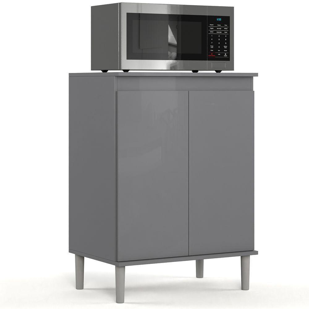 Balcão Para Micro Ondas Cinza - 1