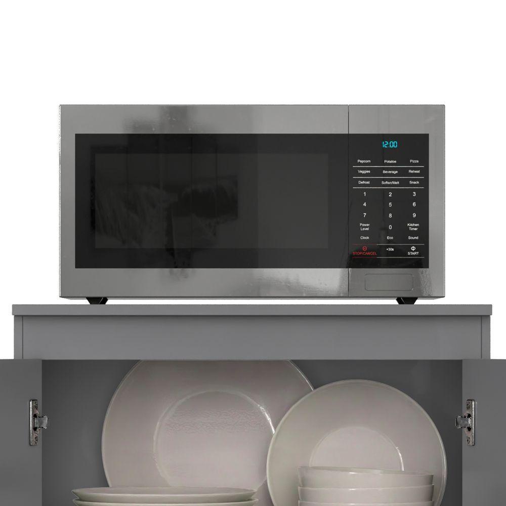 Balcão Para Micro Ondas Cinza - 4