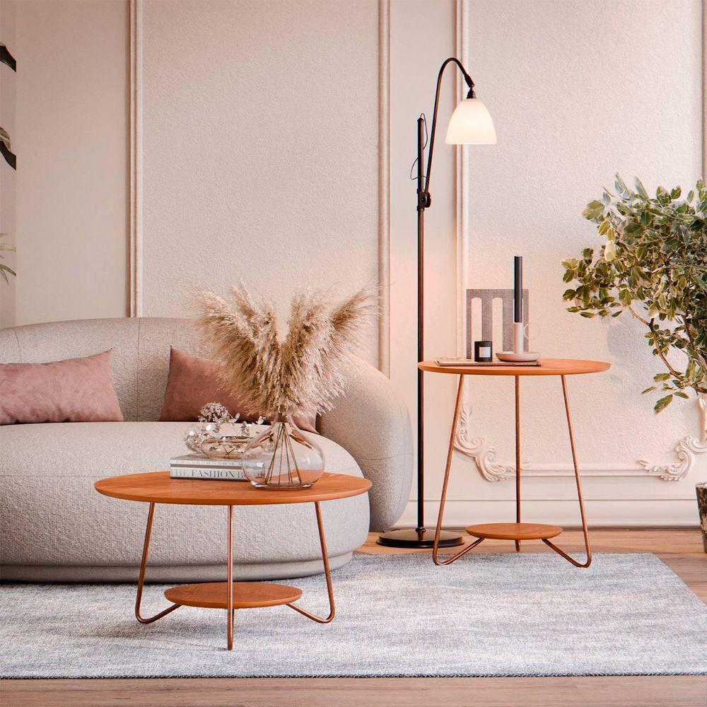 Kit Mesa De Centro E Apoio Liz Freijo - 4